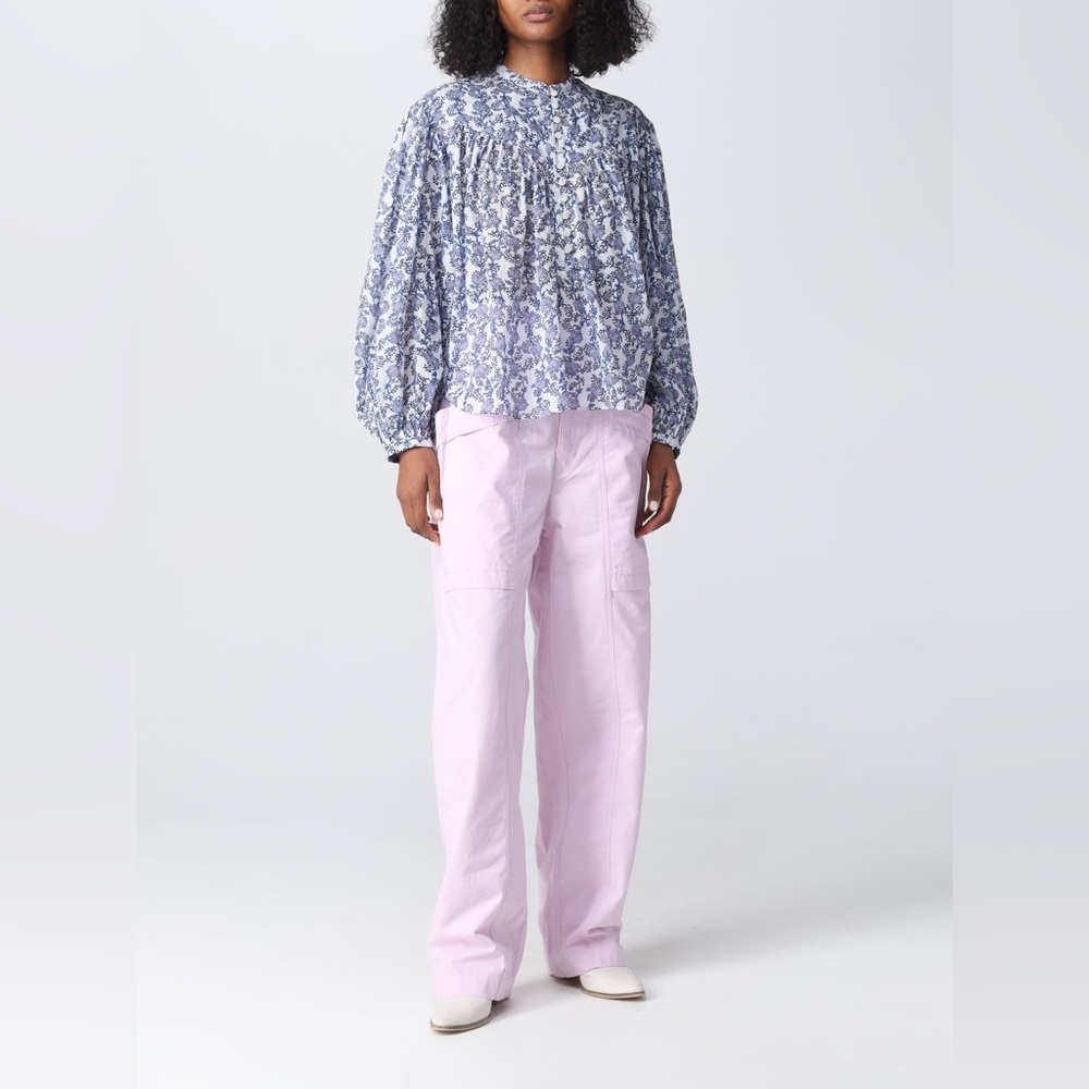 Isabel Marant Étoile Ruby Patch Pocket Straight Leg Pants - Picture 7 of 16